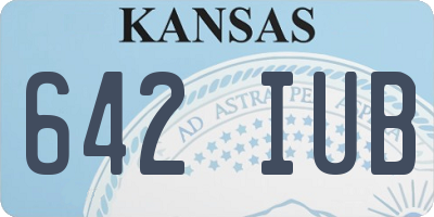 KS license plate 642IUB