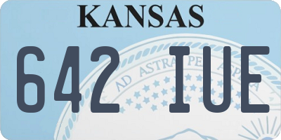 KS license plate 642IUE