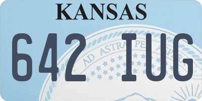 KS license plate 642IUG