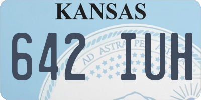 KS license plate 642IUH
