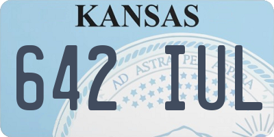 KS license plate 642IUL