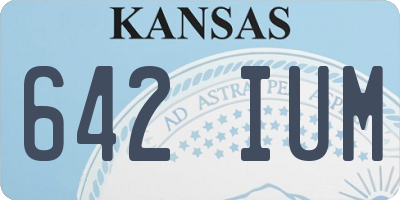 KS license plate 642IUM