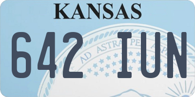 KS license plate 642IUN