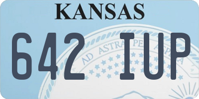 KS license plate 642IUP