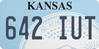 KS license plate 642IUT