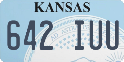 KS license plate 642IUU