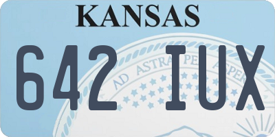 KS license plate 642IUX