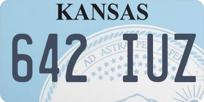 KS license plate 642IUZ