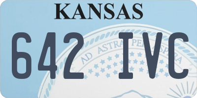 KS license plate 642IVC