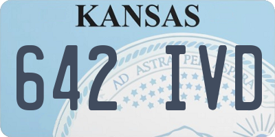 KS license plate 642IVD