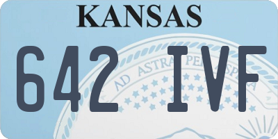 KS license plate 642IVF