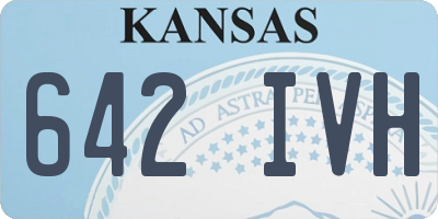 KS license plate 642IVH