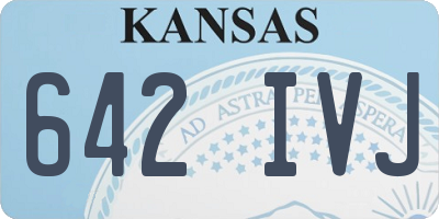 KS license plate 642IVJ