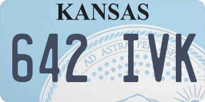 KS license plate 642IVK