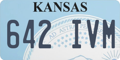 KS license plate 642IVM