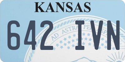 KS license plate 642IVN