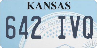 KS license plate 642IVQ