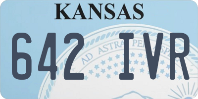 KS license plate 642IVR