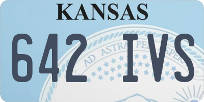 KS license plate 642IVS
