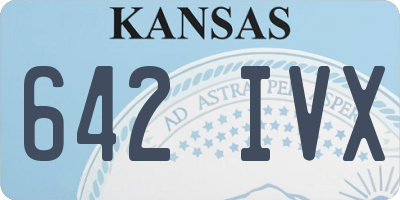 KS license plate 642IVX