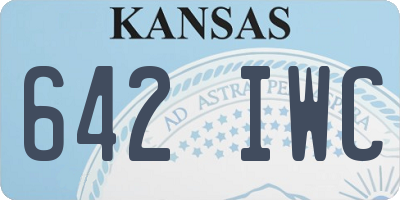 KS license plate 642IWC