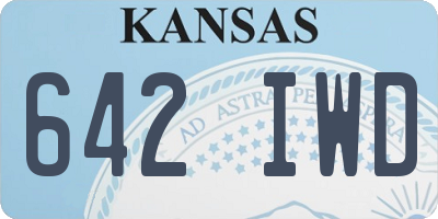 KS license plate 642IWD