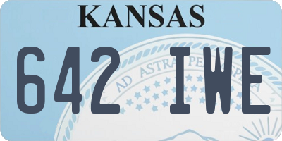 KS license plate 642IWE