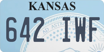 KS license plate 642IWF