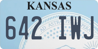 KS license plate 642IWJ
