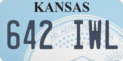 KS license plate 642IWL