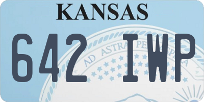 KS license plate 642IWP