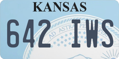 KS license plate 642IWS