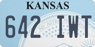 KS license plate 642IWT