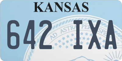 KS license plate 642IXA