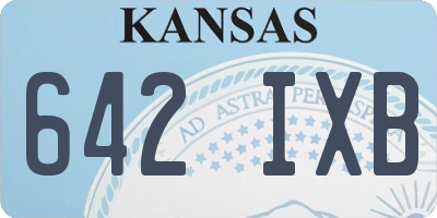 KS license plate 642IXB