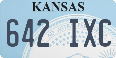 KS license plate 642IXC