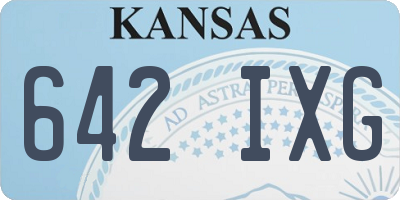 KS license plate 642IXG