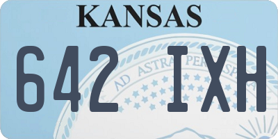 KS license plate 642IXH