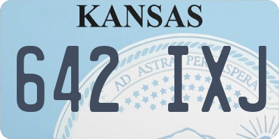 KS license plate 642IXJ
