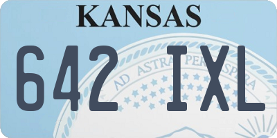 KS license plate 642IXL