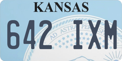 KS license plate 642IXM