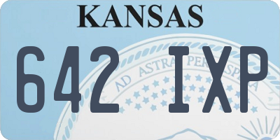 KS license plate 642IXP