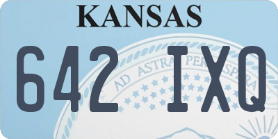 KS license plate 642IXQ