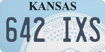 KS license plate 642IXS