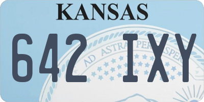 KS license plate 642IXY