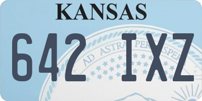 KS license plate 642IXZ