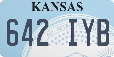 KS license plate 642IYB