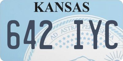 KS license plate 642IYC