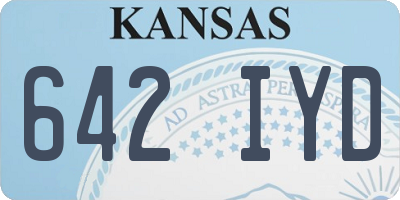 KS license plate 642IYD
