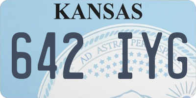 KS license plate 642IYG